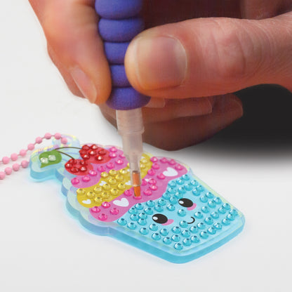 Camelot Dots Diamond Art Kit 2"X2.75"-Cupcake Charm