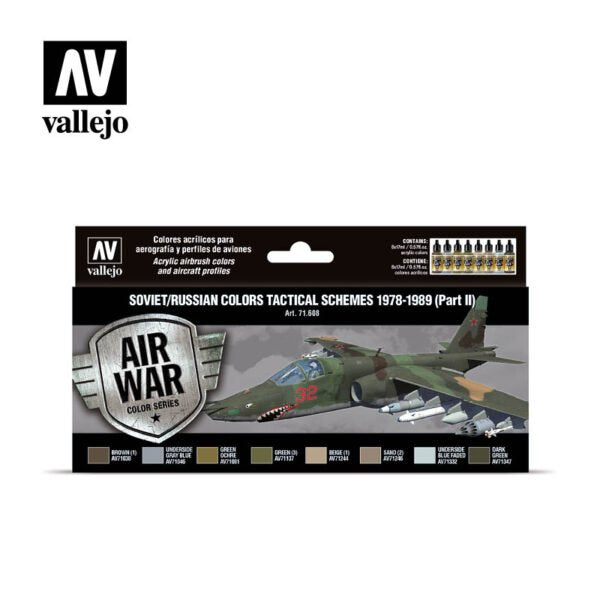 Duplicate Title: 71.608 Soviet/Russian colors Tactical Schemes 1978-1989 (Part II) - Model Color Air War 17ml 8pc | 28.95 | 71.608 Soviet/Russian colors Tactical Schemes 1978-1989 (Part II) - Model Color Air War 17ml 8pc