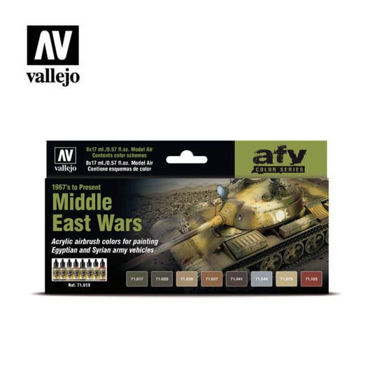 Duplicate Title: 71.619 Middle East Wars (1967s to Present) - Model Air - AFV - 17ml 8pc | 28.95 | 71.619 Middle East Wars (1967s to Present) - Model Air - AFV - 17ml 8pc
