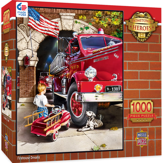 Hometown Heroes - Firehouse Dreams 1000pc Puzzle