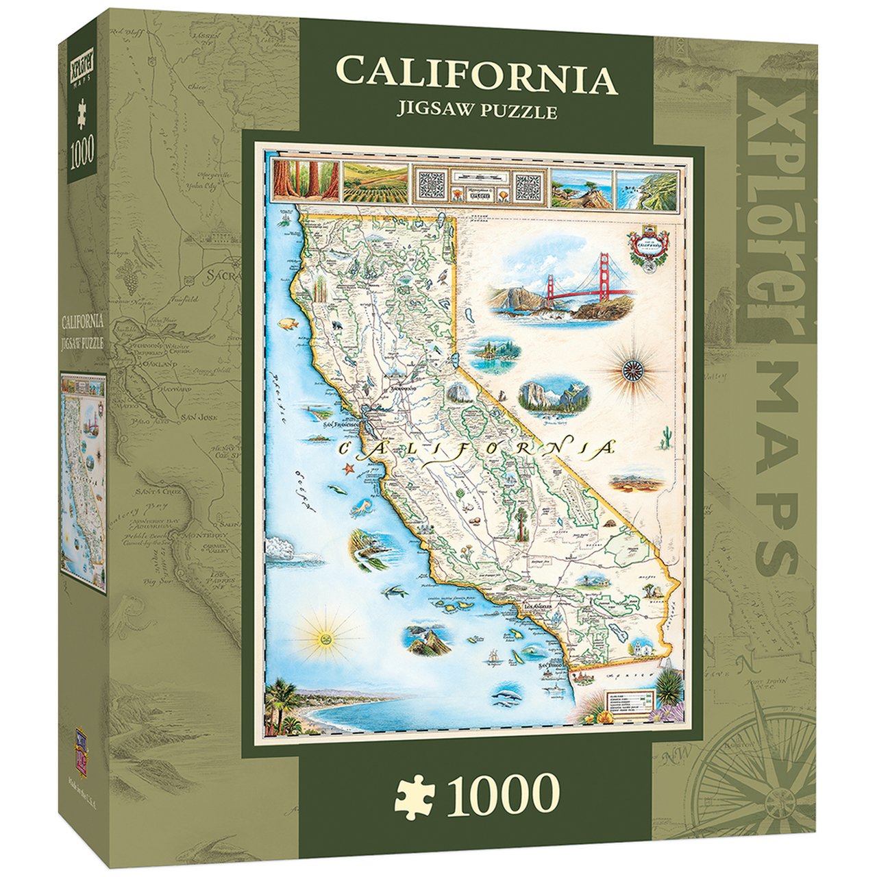 California Map 1000pc