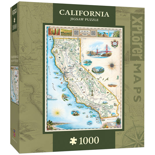 California Map 1000pc