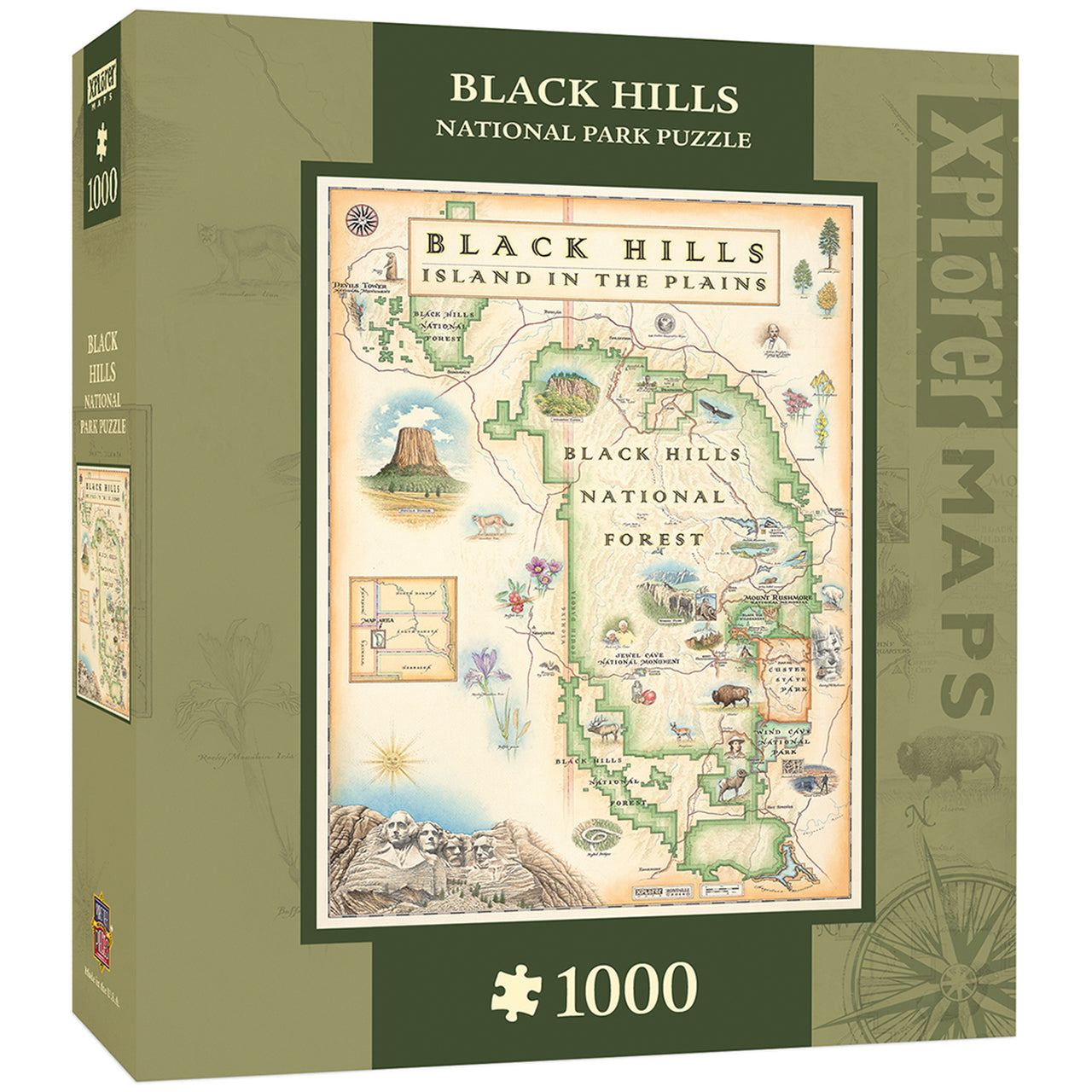Black Hills Map 1000pc