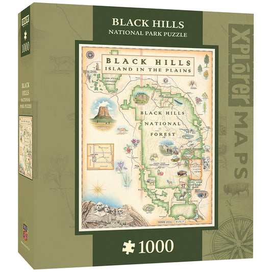 Black Hills Map 1000pc