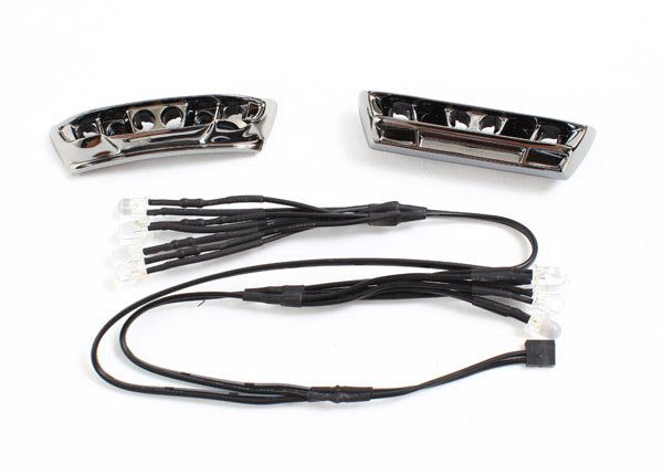 LED lights light harness (4 clear 4 red)/ bumpers front & rear/ wire ties (3)  (requires power supply #7286)