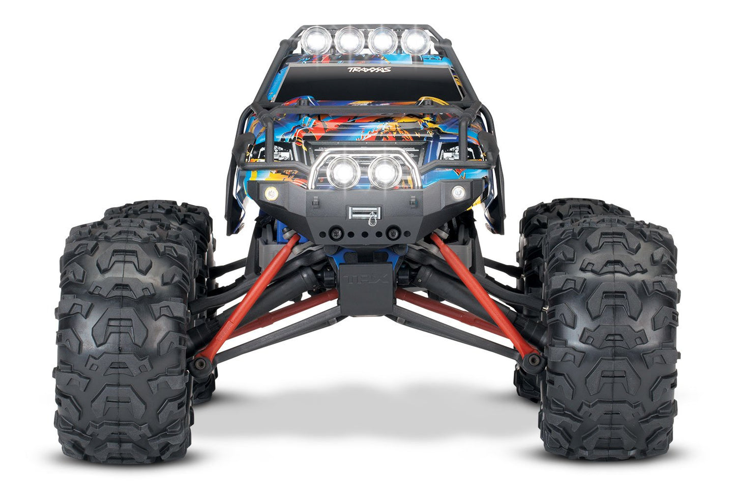 Summit: 1/16 Scale 4WD Electric Extreme Terrain Monster Truck.  Ready-To-Race with TQ 2.4 GHz radio system XL-2.5 ESC (fwd/rev). Includes: 6-Cell NiMH 1200mAh Traxxas battery and AC charger