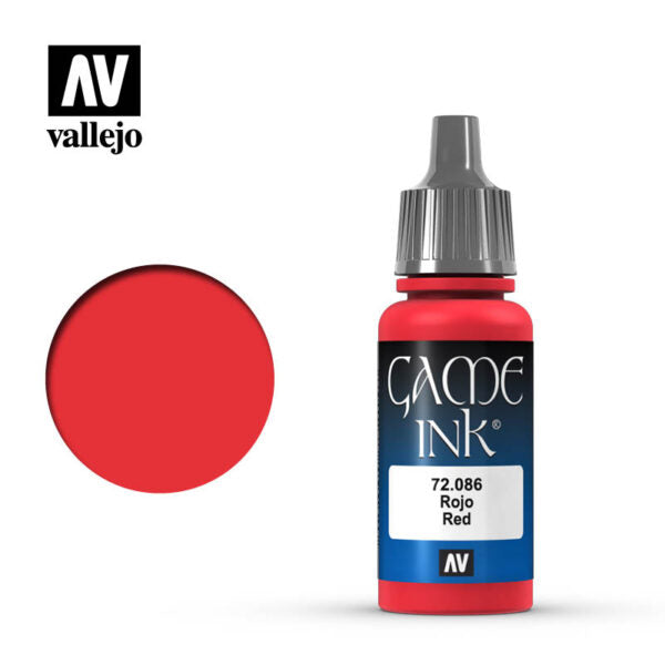 72.086 Red Ink Ink 17 ml.