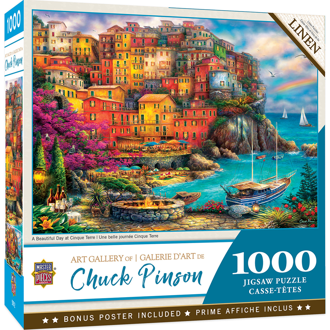 Art Gallery - A Beautiful Day at Cinque Terre 1000pc Puzzle