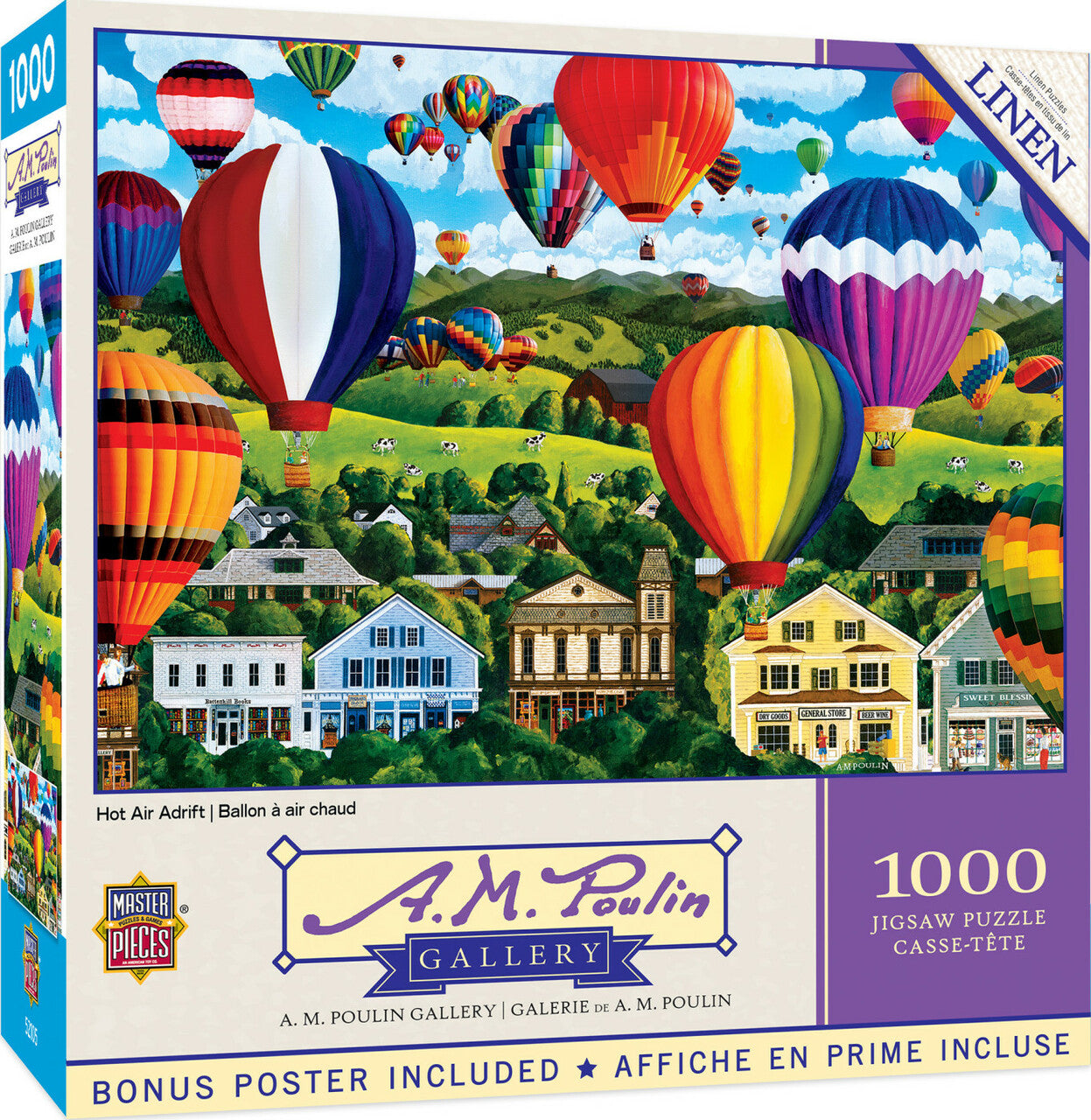 A. M. Poulin - Hot Air Adrift 1000pc Puzzle