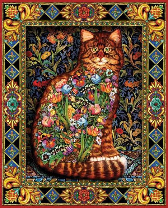 Tapestry Cat (402PZ) - 1000 Piece Jigsaw Puzzle