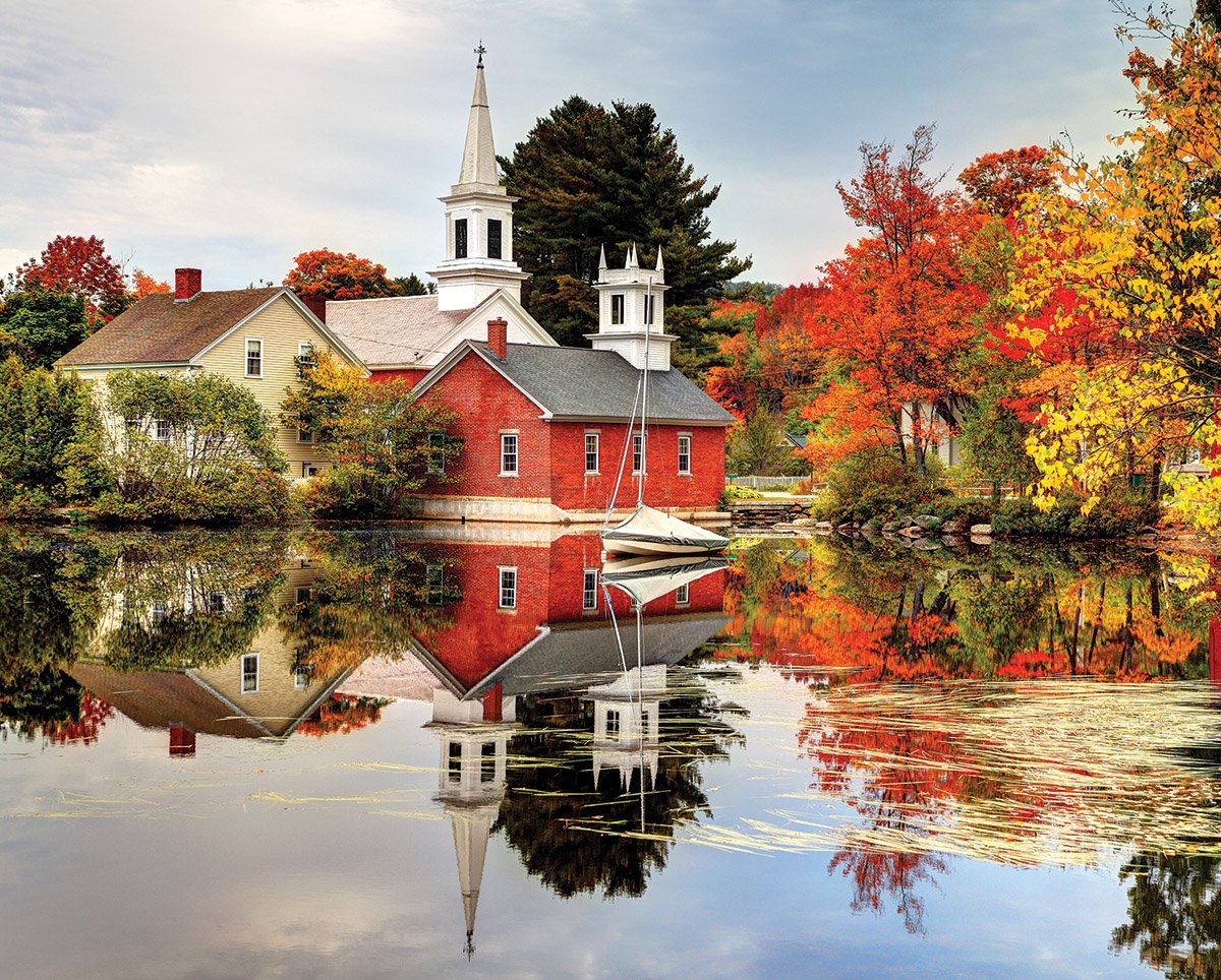 Autumn Reflections (1400pz) - 1000 Piece Jigsaw Puzzle