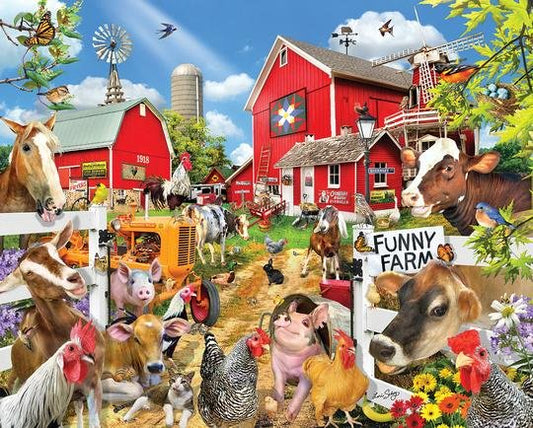 Funny Farm Seek & Find (1497PZ) - 1000 Piece Jigsaw Puzzle