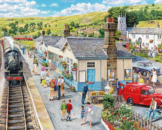 Village Station (1502PZ) - 1000 Piece Jigsaw Puzzle