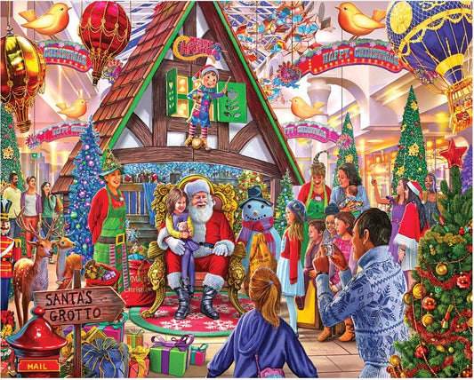 Meeting Santa (1713pz) - 1000 Piece Jigsaw Puzzle