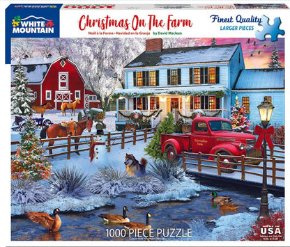 Christmas on the Farm (1716pz) - 1000 Piece Jigsaw Puzzle