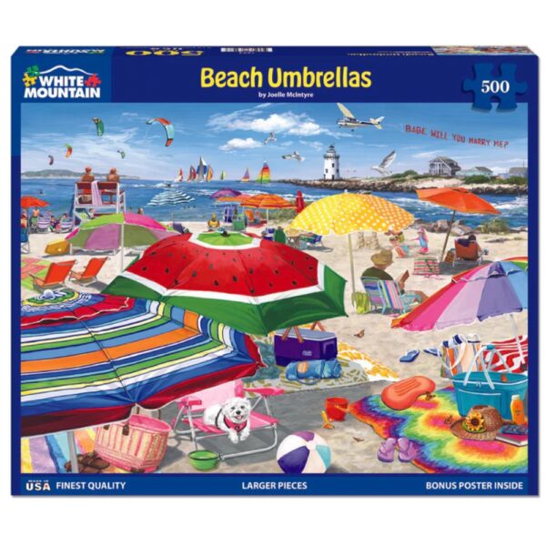 Beach Umbrellas (1806pz) - 500 Piece Jigsaw Puzzle