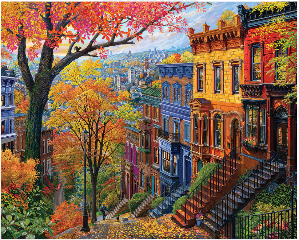 Autumn In The City (1929pz) - 1000 Piece Jigsaw Puzzle