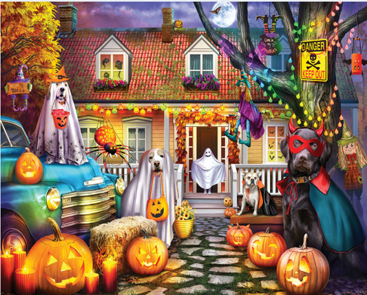 Halloween Dog House (2063pz) - 1000 Piece Jigsaw Puzzle