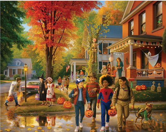 Halloween On Elm Street (2136pz) - 1000 Piece Jigsaw Puzzle