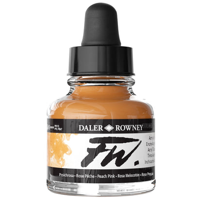 FW Acrylic Artists Ink 1oz-Peach Pink