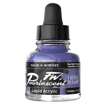 FW Pearlescent Liquid Acrylic Paint 1oz-Mazuma Gold