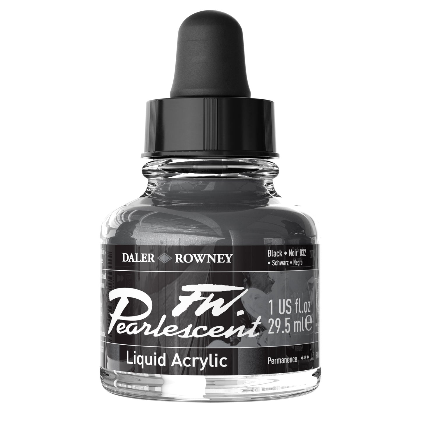 FW Pearlescent Liquid Acrylic Paint 1oz-Mazuma Gold