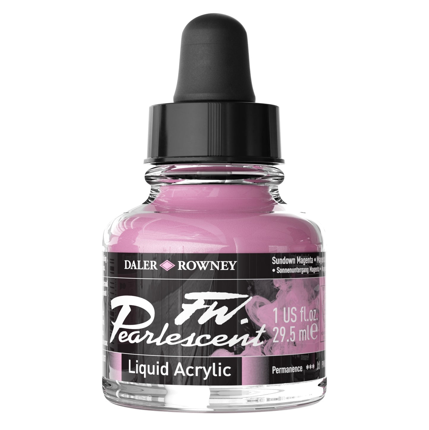 FW Pearlescent Liquid Acrylic Paint 1oz-Mazuma Gold