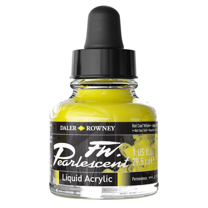 FW Pearlescent Liquid Acrylic Paint 1oz-Mazuma Gold