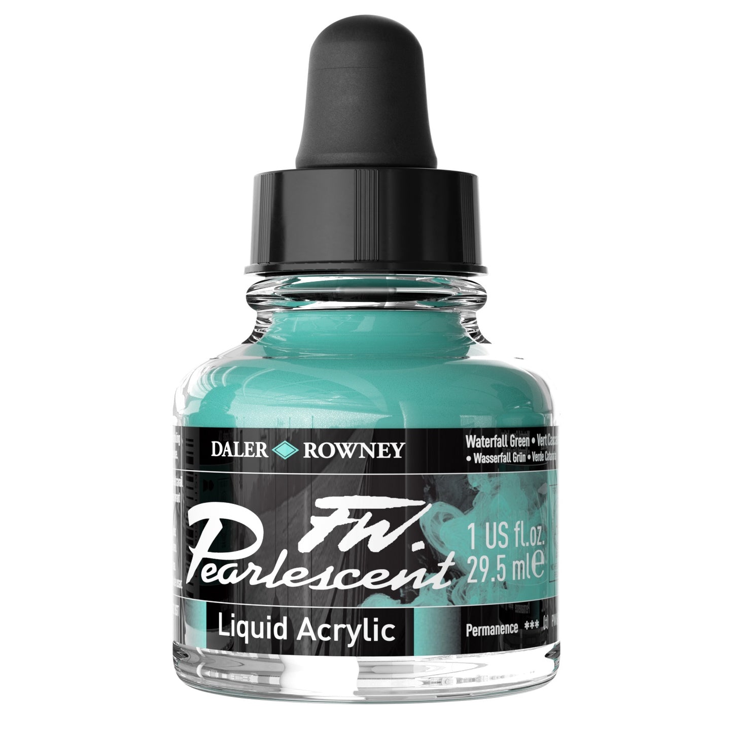 FW Pearlescent Liquid Acrylic Paint 1oz-Mazuma Gold