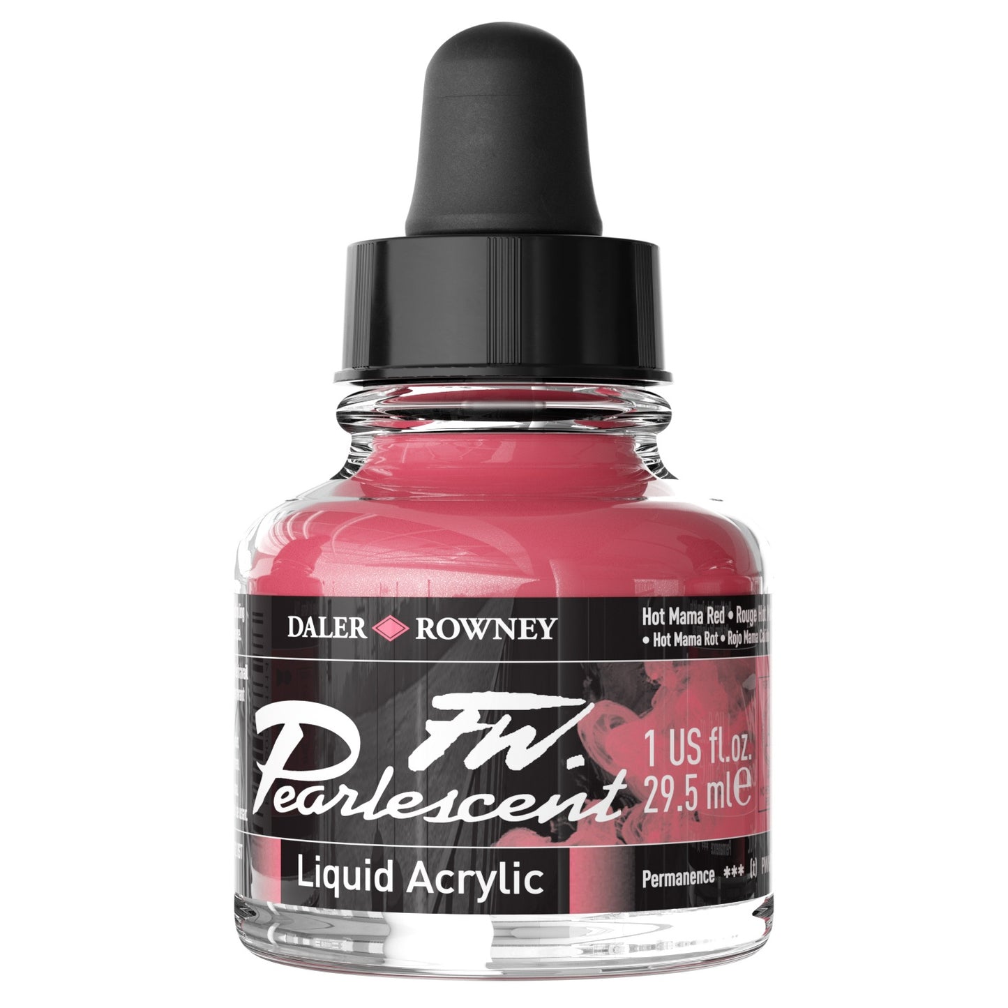 FW Pearlescent Liquid Acrylic Paint 1oz-Mazuma Gold
