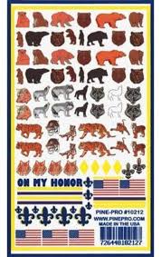 10212 Animals Decals 5x8"