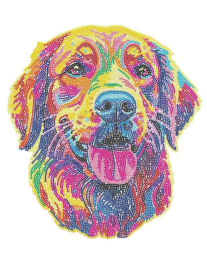 Diamond Dotz Neon Diamond Art Kit 14"X18"-Noir Dog
