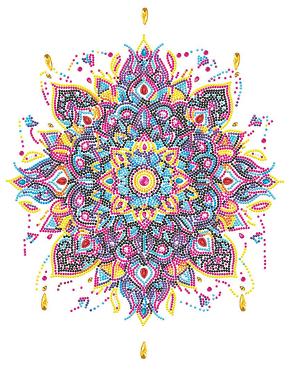 Diamond Dotz Neon Diamond Art Kit 14"X18"-Noir Mandala