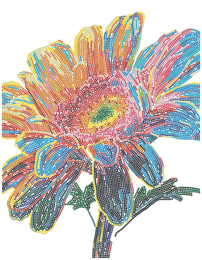 Diamond Dotz Neon Diamond Art Kit 14"X18"-Gerbera