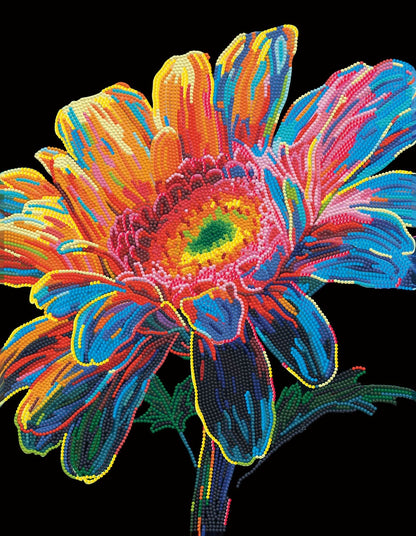 Diamond Dotz Neon Diamond Art Kit 14"X18"-Gerbera