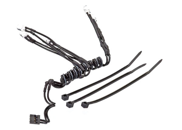 LED lights chassis harness (4 clear 2 red) (1)/ wire tie (3)  (requires power supply #7286)