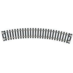 Code 100 Curved Snap-Track(R) Nickel-Silver Rail - 15"" Radius (Black Ties) pkg(6)