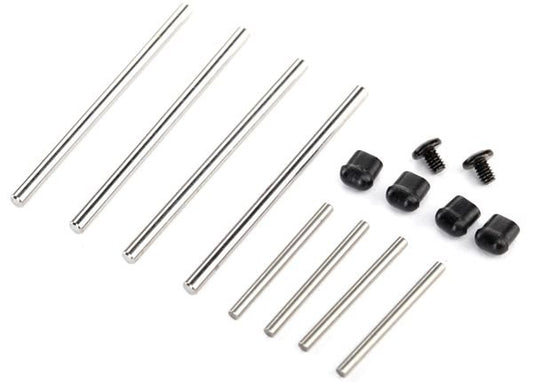 Suspension pin set complete (front & rear) / hardware