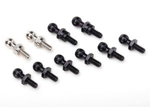 Pivot balls: black (6) silver (2) black (long) (2)