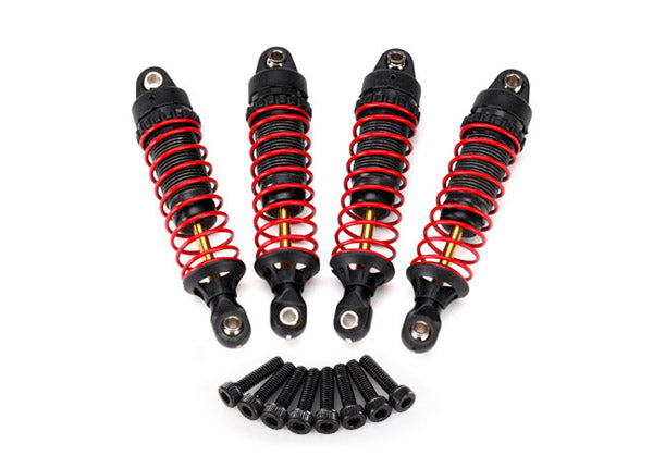 Shocks GTR hard-anodized PTFE-coated aluminum with TiN shafts (fully assembled w/ springs) (4)/ 2.5x10mm CS (8)