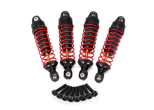 Shocks GTR hard-anodized PTFE-coated aluminum with TiN shafts (fully assembled w/ springs) (4)/ 2.5x10mm CS (8)