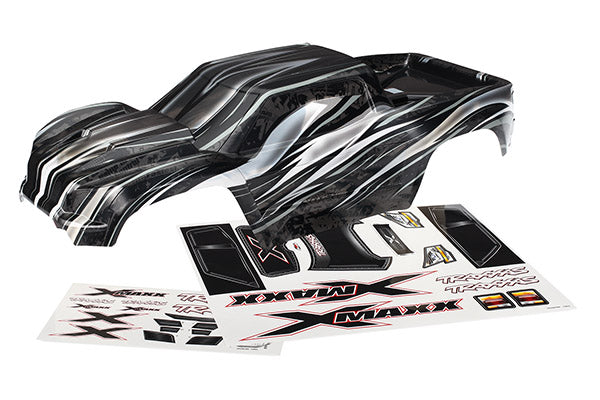 Body X-Maxx  ProGraphix  (graphics are printed requires paint & final color application)/ decal sheet
