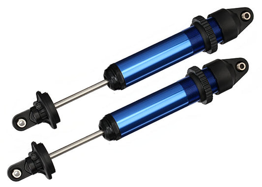 Shocks GTX aluminum (blue-anodized) (fully assembled w/o springs) (2)