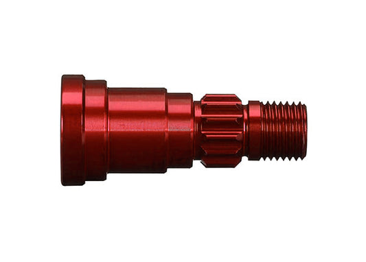 Stub axle aluminum (red-anodized) (1) (use only with #7750X driveshaft)