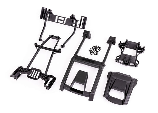 Body support (includes front mount & rear latch roof & hood skid pads)/ 3x12mm CS (19) (attaches to #7812 body)
