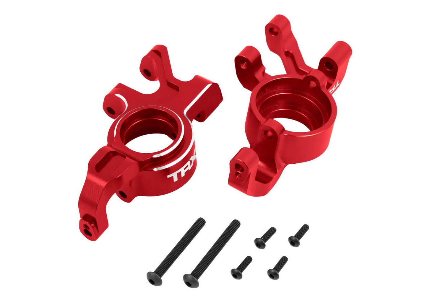 STEERING BLOCKS ALUM RED