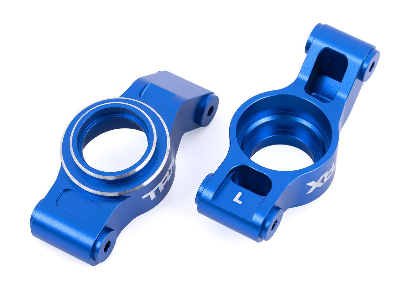 STUB AXLE CARRIERS ALUM BLUE L/R