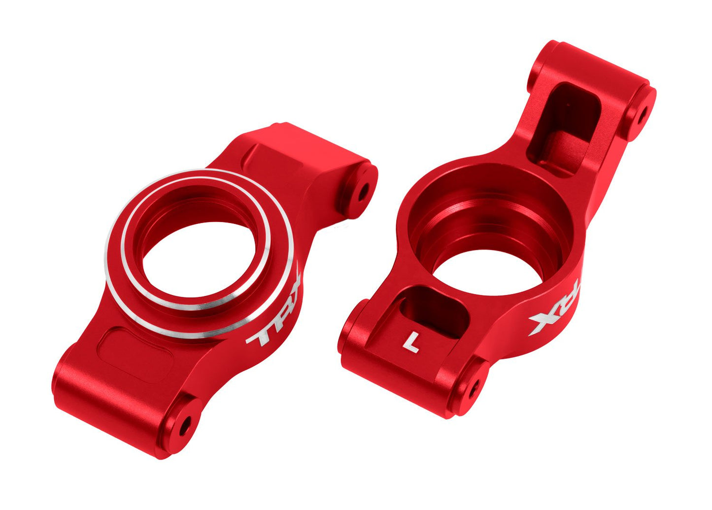 STUB AXLE CARRIERS ALUM RED L/R