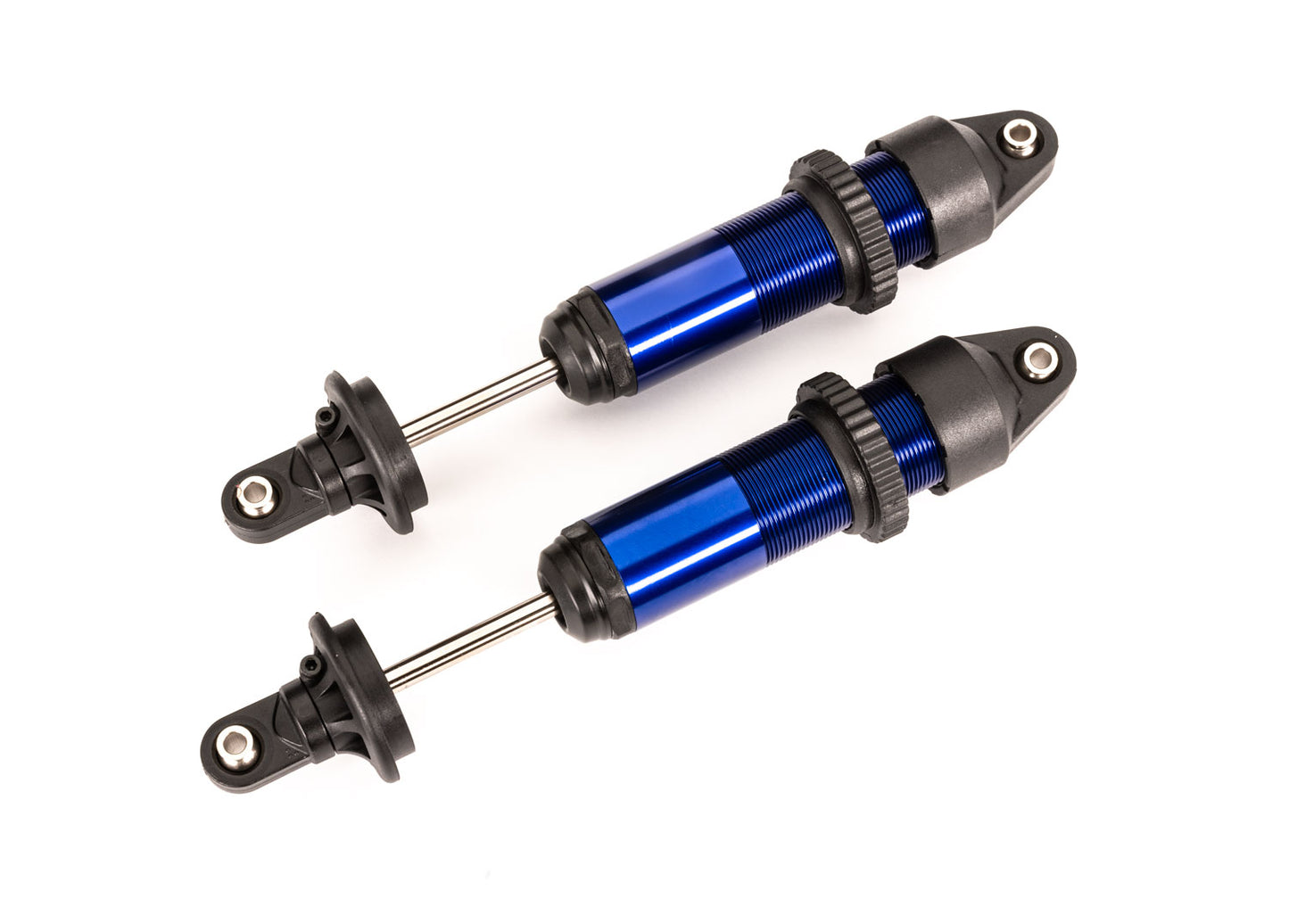 Shocks GTX medium (aluminum blue-anodized) (fully assembled w/o springs) (2)