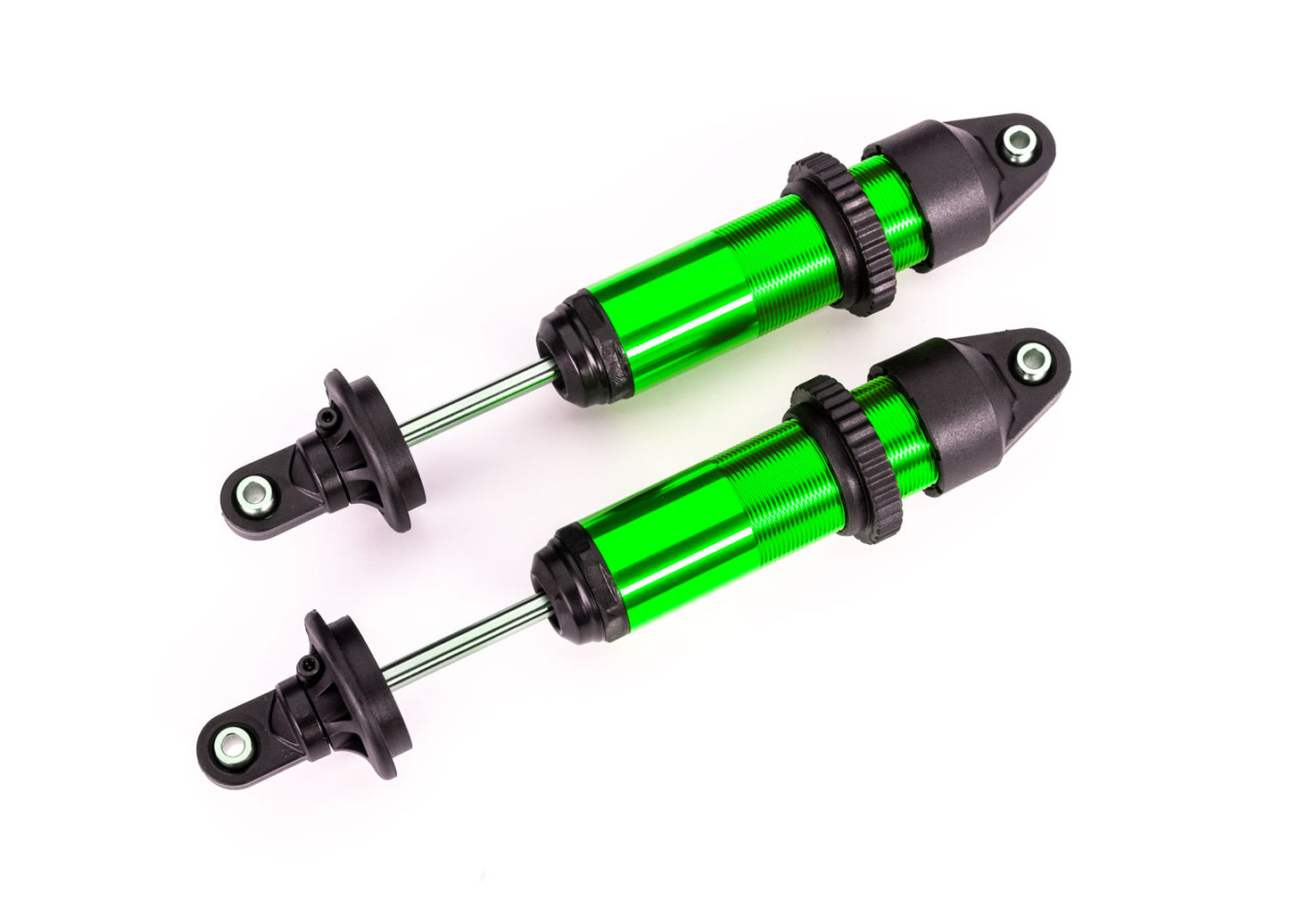 Shocks GTX medium (aluminum green-anodized) (fully assembled w/o springs) (2)